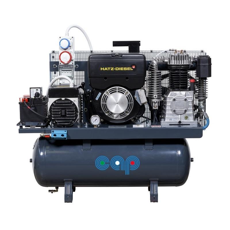 Stroomopwaarts federatie Toeval Compressor & generator combi. (diesel) 100L luchttank 1Ph 230v-6,5kVA,  elec. starter, ARCO100-M | Duspra